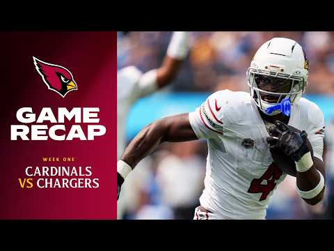 Arizona Cardinals vs Los Angeles Chargers | WEEK 1 Highlights
