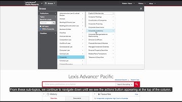 Lexis Advance Tutorial: Setting Up Topic Alerts