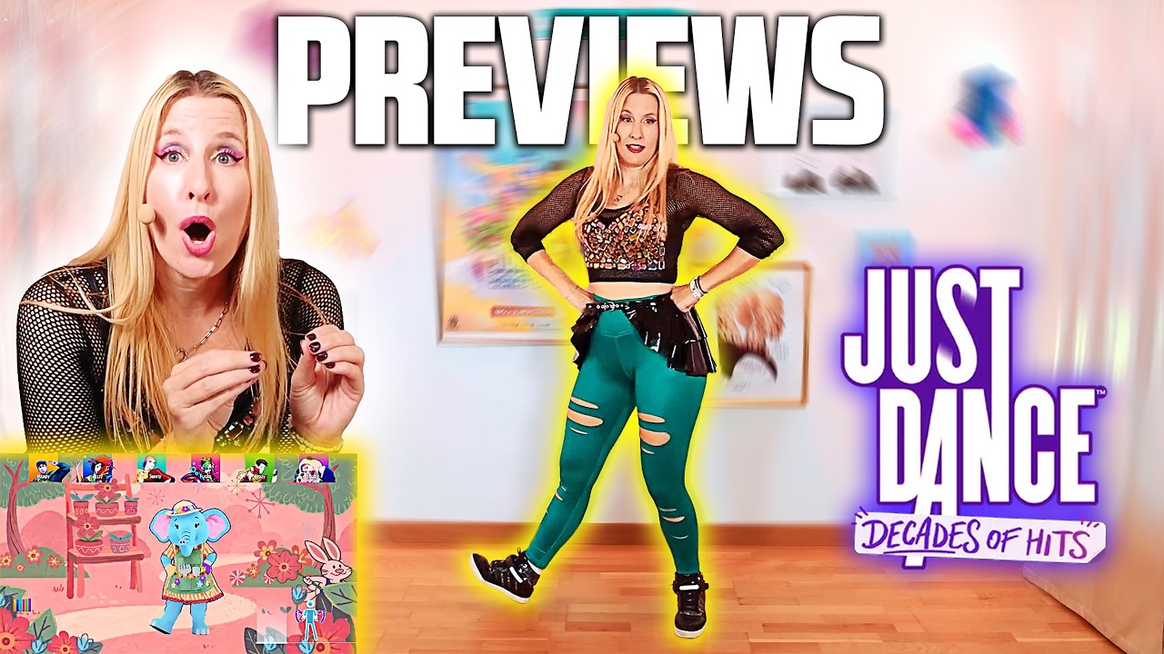 Trying JUST DANCE DOH PREVIEWS for the FIRST TIME 😱😍 (70s & 80s