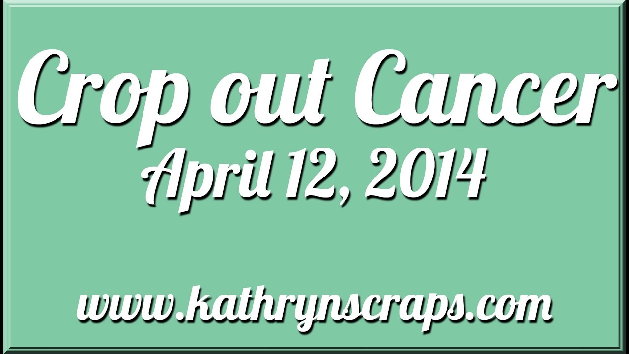 You're Invited to Crop Out Cancer! scrapbooking tarjetas
