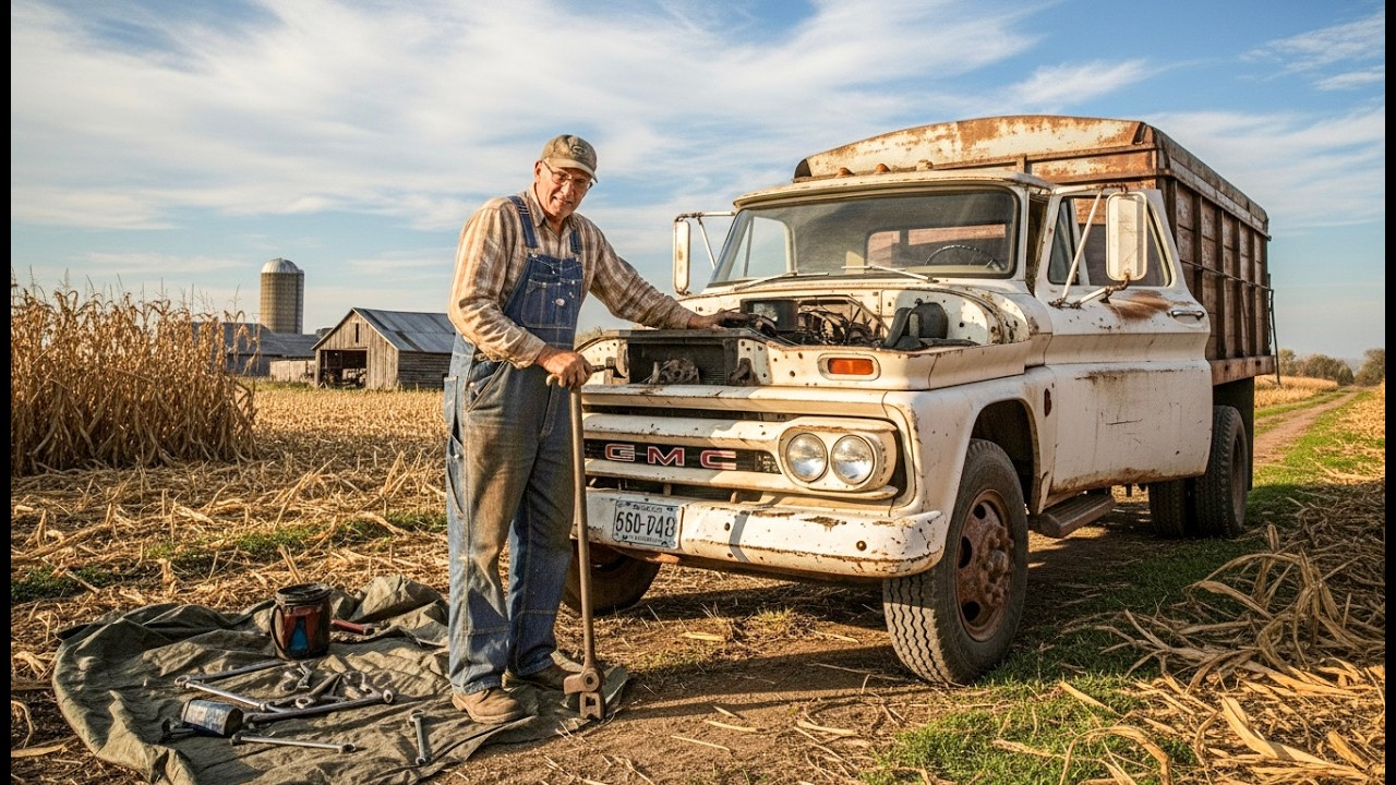 He Fixed a 1963 Grain Truck No One Wanted — What Happened Next Shocked the Bank