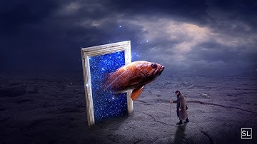 Fantasy Fish Out Of Frame Photo Manipulation Photoshop Tutorial
