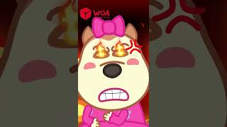 Don&#39;t Laugh! I Lucy has a wet patch under her arms | Wolfoo Family Official #shorts #wolfoo