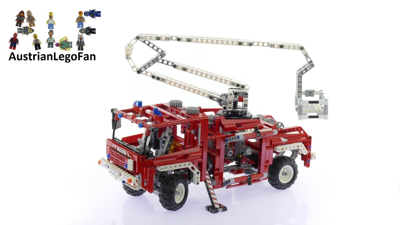 Lego Technic 8289 Fire Truck - Lego Speed Build Review - YouTube