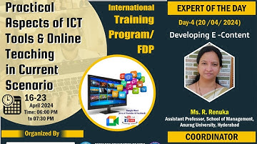 Day-4 Developing E -Content