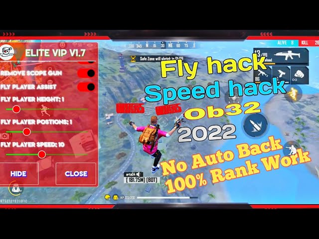 FREE FIRE ELITE VIP +FLY HACK +AUTO KILL+SPEED #freefire #OB38