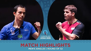 Hugo Calderano vs Kirill Gerassimenko | Match Highlights | #ITTFWorlds2025