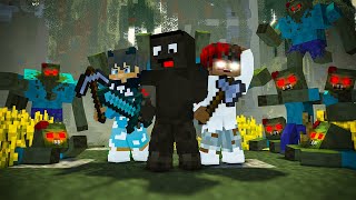 KUBIR, NAPIERAK, MIKOLS vs APOKALIPSA ZOMBIE (minecraft challenge)