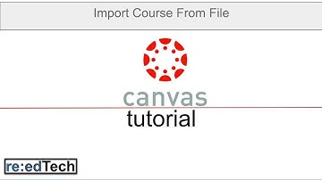 Canvas: Import Course File