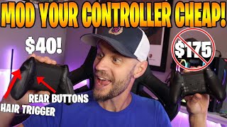 XBOX PS5 CONTROLLER MODs like SCUF or ELITE (COD Warzone) rear buttons trigger locks sticks PS4