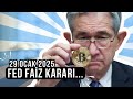 FED Faiz Kararı Bekleniyor: Bitcoin 100.000 Dolar Desteğini Koruyacak mı? Günlük Yayın: 29 Ocak 2025