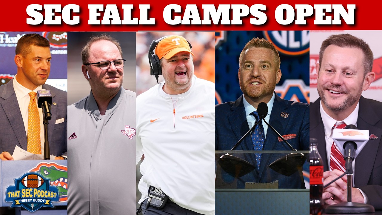 SEC Football Camps Open & SEC DOMINATES Preseason Top 25 Coaches Poll