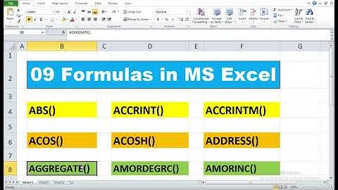 09 Excel Formulas Every Beginner Must Know | Excel Formulas Tutorial 2025 #excel 