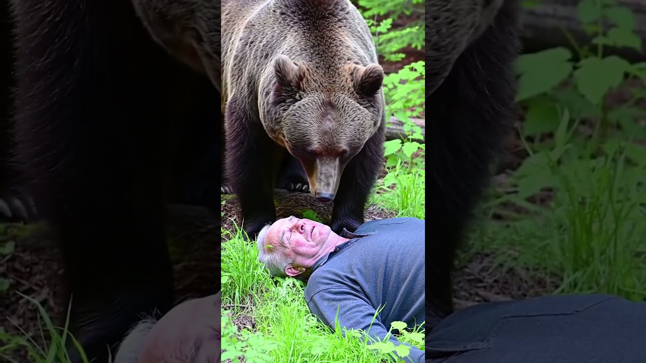 Man Plays Dead For A Bear You Won T Believe What Happens Next