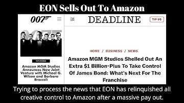 EON Sells Out to Amazon: Once More Unto The Breach Dear Bond Fans