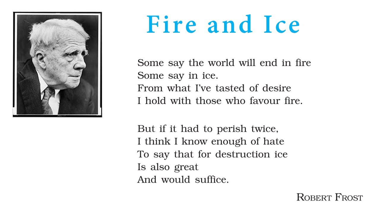 Fire And Ice Class 10th Flight Poetic With Devices And Summary Ajeet Sir Youtube