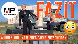 ALLPOWERS - Langzeittest Powerstation S2000Pro - R600 - PB100 Solarpanel SP001 - SP0033 - SP039 😳