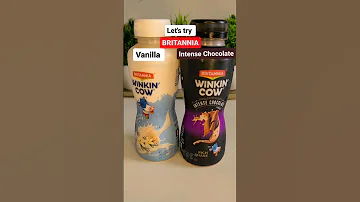 Britannia Winkin'cow | Vanilla shake | Chocolate shake #trending #viral #review #india #shorts