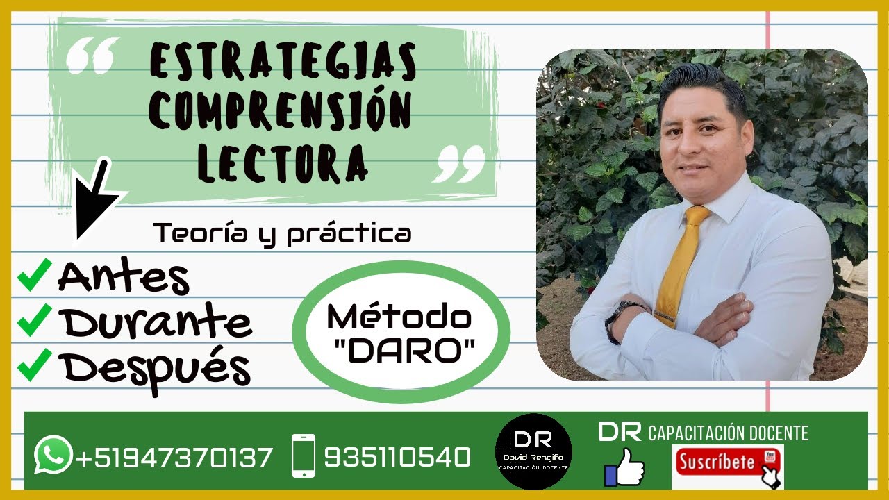 ESTRATEGIAS DE COMPRENSIÓN LECTORA PARA RESOLVER LA SUBPRUEBA DE COMPRENSIÓN LECTORA - MÉTODO "DARO"