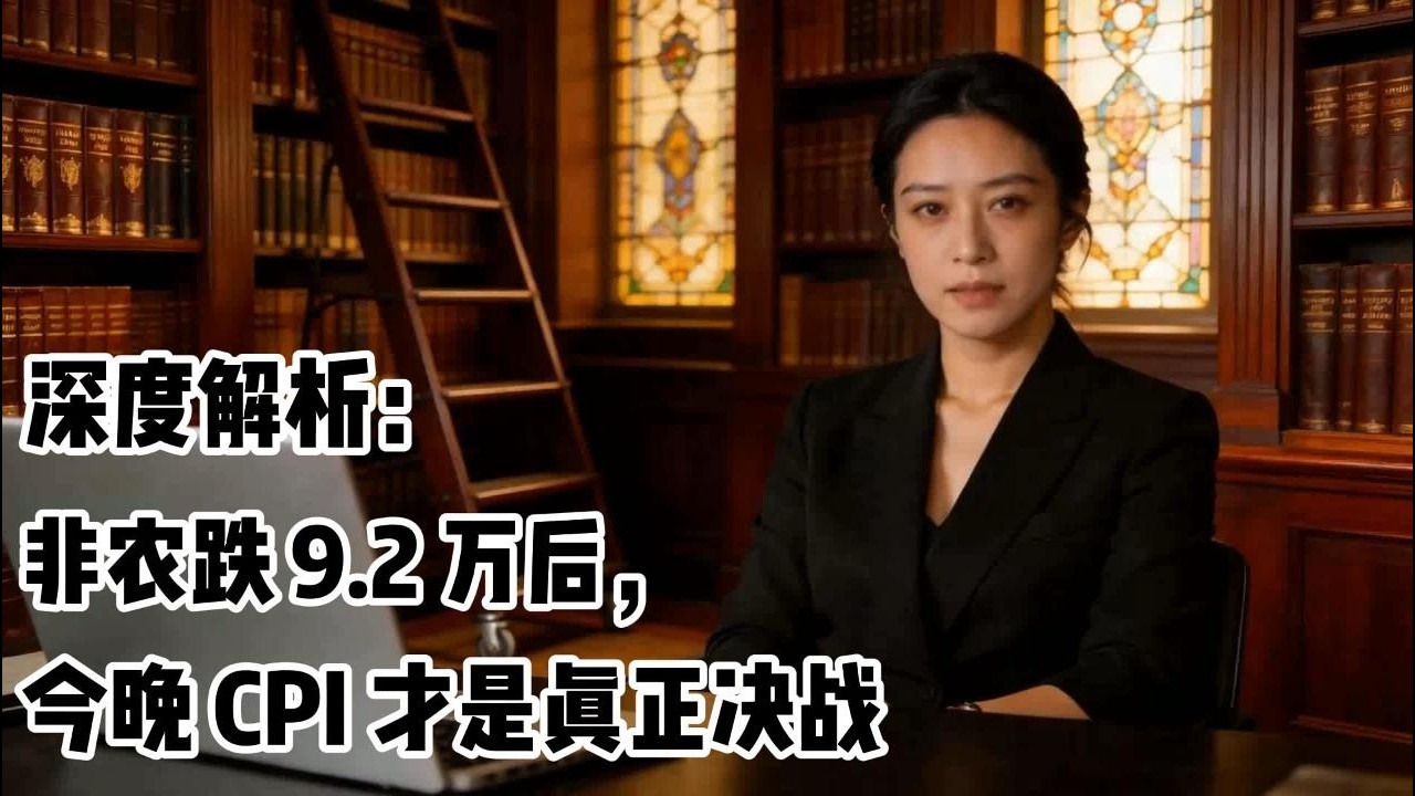 深度解析：非农跌 9.2 万后，今晚 CPI 才是真正决战#金融危机 #黄金 #金价 #美国CPI #零距离看懂财经 #投资 #财经 #美股 #掘金计划2026