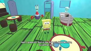SpongeBob talks about a big eyeball while Patrick struggles to play soccer. (Ai Sponge)