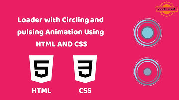 Awesome Loader with circling and pulsing Animation using HTML and CSS (With source code)