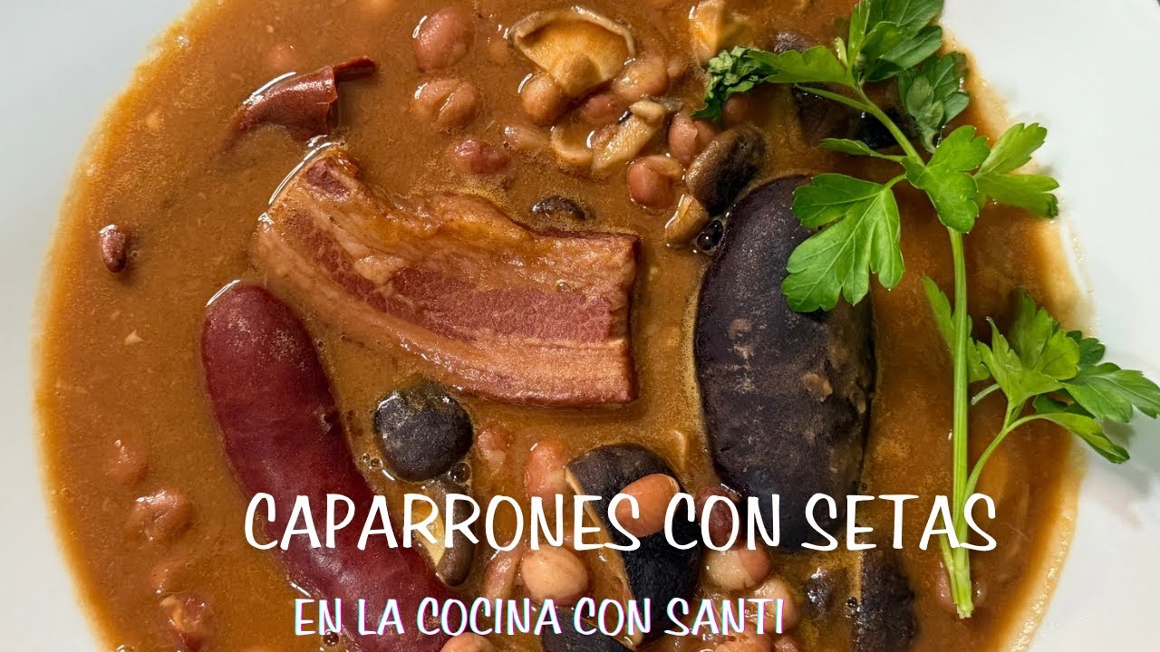 Caparrones riojanos con setas. Una deliciosa receta de alubias rojas ...