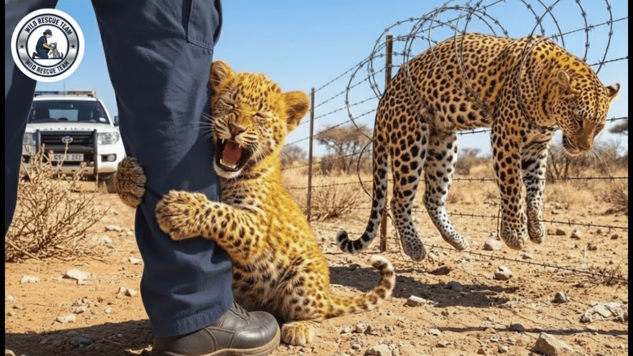 Animal Rescue: A Young Leopard Begs Humans to Help Rescue its Trapped Mother #89