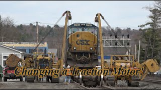 Changing a Traction Motor on a CSX SD70AC!