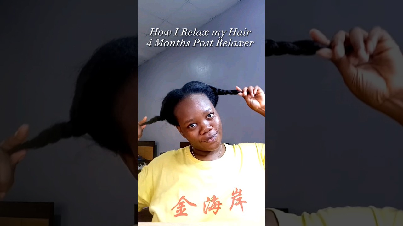How I Relax My Hair ~ 4 months Post Relaxer | Relaxer Routine 