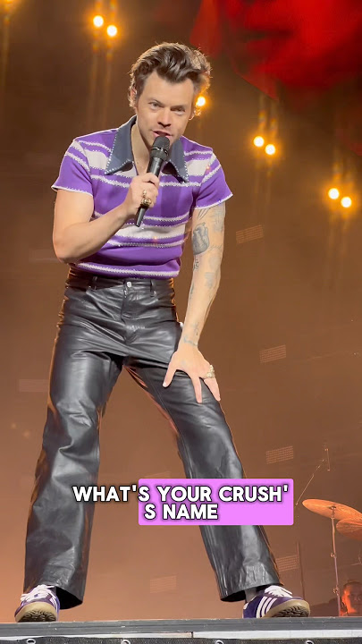 She told Harry Stylrs her crush was in the crowd… and then THIS happened 😅