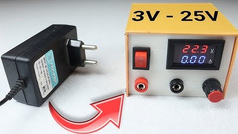 12V SMPS to Variable Lab Bench Power Supply (3V to 25V)