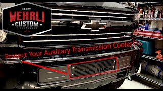Wehrli Fab Trans Cooler Cover Duramax L5P Full Install!!