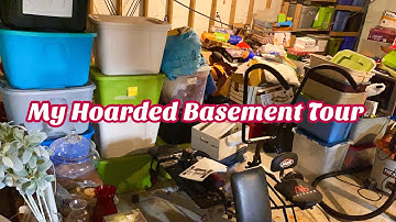 Hoarders ❤️ My Extremely Hoarded Basement House Tour.  Where do I begin to Declutter it? Need Help!