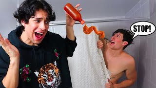 DISTRACTING My BOYFRIEND While He SHOWERS! *BEST PRANK*