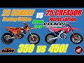 25 Honda CRF450 Works Edition vs 25 KTM 350XCF Factory Edition Back to Back on Woods Loop