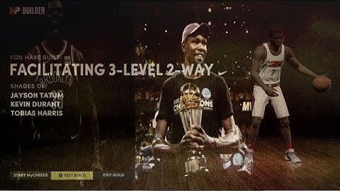 BEST FORWARD BUILD NBA 2k22 NEXT-GEN | FACILITATING 3-LEVEL-2WAY | *100* BADGES | KEVIN DURANT BUILD