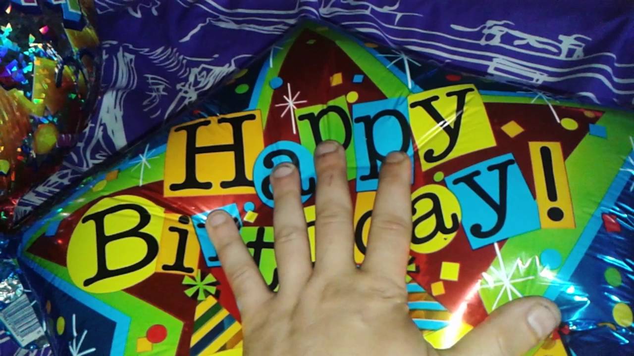 My birthday mylar balloons popping YouTube