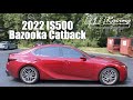 Lexus is500 exhaust rr racing bazooka valvetronic openvs closed