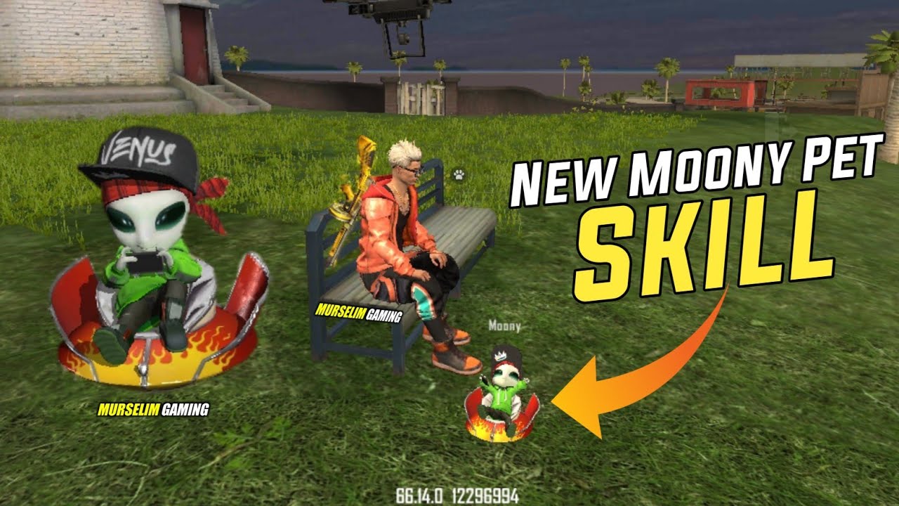 New Moony Pet Skill Test | Free Fire New Moony Pet Gameplay | free fire New alien pet skill