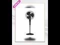 Crompton HighSpeed Torpedo 400 mm Pedestal Fan (Black)