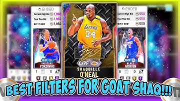 NBA2K20 - BEST SNIPE FILTERS FOR GOAT SHAQ!!! MAKE FAST AND EASY MT TODAY WITH THESE!!! OPAL SNIPING