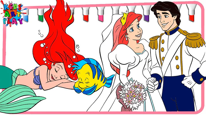 Disney Princess Coloring Book Pages The Little Mermaid Ariel Eric Sebastian and Flounder