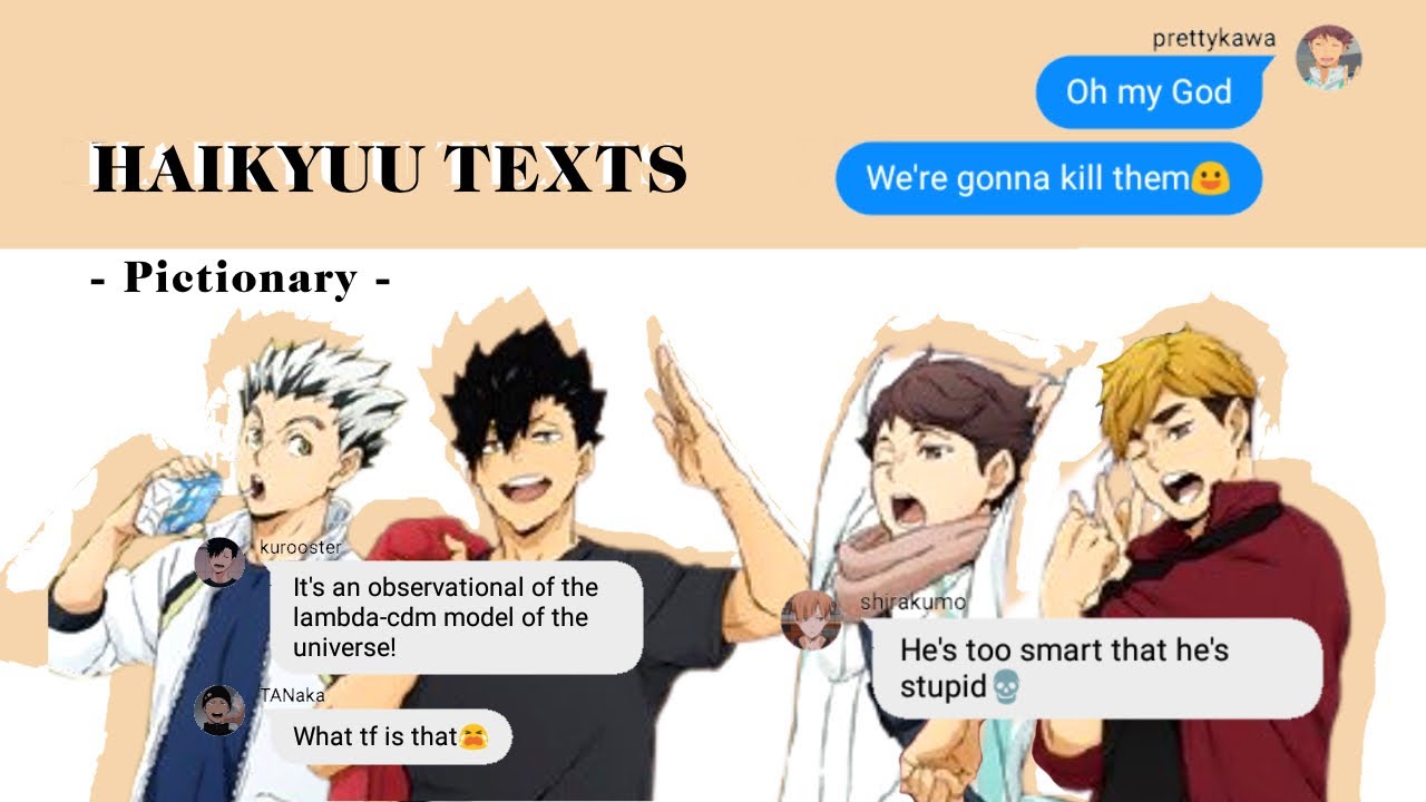 Game Night Pictionary - Скетч по «Теории большого взрыва» || Тексты Haikyuu