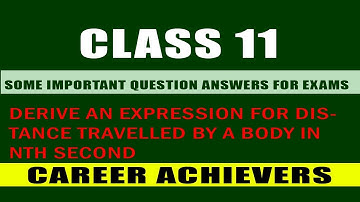 Distance travelled in nth second