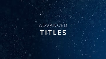 Advanced Titles - Lightworks 2022