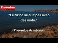 Proverbe Arménien - Le riz ne se cuit pas avec des mots.