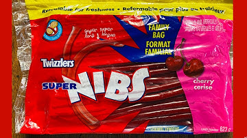 TWIZZLERS SUPER NIBS CHERRY - UNBOXING & REVIEW