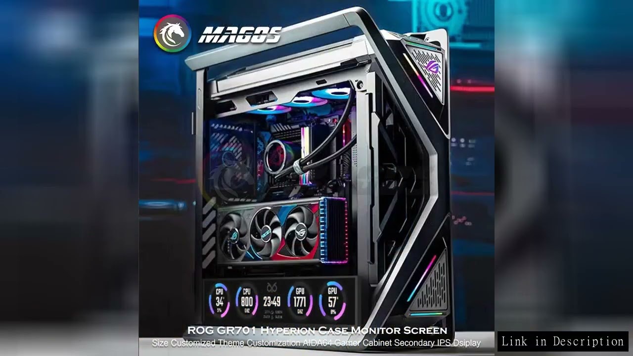 ROG GR701 Hyperion Case Monitor Screen Panel Solution Size/Themes Customized AIDA64 Gamer Secondary