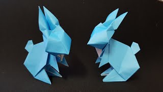 ORIGAMI - Hướng dẫn cách Gấp Con Thỏ Dễ Thương #2 || How To Make Paper Rabbit